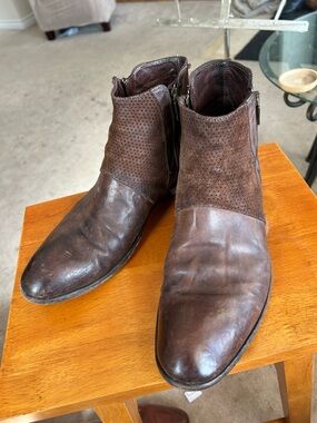 Italian Brown Leather Ankle Boots